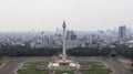 Jakarta, Indonesia - October 14, 2022: Tugu Monas (Monumen Nasional) or National Monument of Indonesia in the middle of Royalty Free Stock Photo