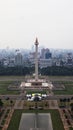 Jakarta, Indonesia - October 14, 2022: Tugu Monas (Monumen Nasional) or National Monument of Indonesia in the middle of Royalty Free Stock Photo