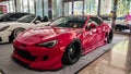 Modified Toyota 86 or GT86 in Indonesia Modification Expo Royalty Free Stock Photo