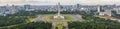Aerial view of Tugu Monas Monumen Nasional or National Monument in Jakarta, Indonesia. Royalty Free Stock Photo