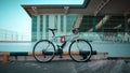 Jakarta, Indonesian - September: leisurely ride on federal bikes at Kertajati International Airport Royalty Free Stock Photo