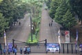 the gates are still closed and the streets are still quiet in the morning