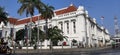 Jakarta, July 23-2023 : Photographing the Bank Indonesia museum building, a heritage building from the Dutch era