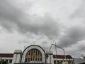 Jakarta kota traine station before rain
