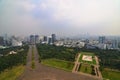 Jakarta Landscape from Merdeka Square, Indonesia Royalty Free Stock Photo