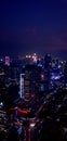 Jakarta Night View Potrait Royalty Free Stock Photo