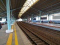 Jakarta, November 1st 2020; the view of Juanda station while pandemic covid 19 at Jakarta city, Indonesia