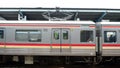 Jakarta, November 1 2020 ; the view of commuter line on Juanda station at Jakarta, Indonesia