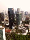 Jakarta skyline sudirman street