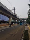 Jakarta streets during the afternoon Royalty Free Stock Photo