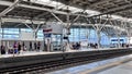 Jakarta train station interior view. Indonesia public transportation. Bekasi, Indonesia, May 1, 2024