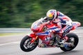 Jake Gagne racing his #32 Honda CBR at PittRace 2017