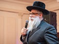 Jakov Dov Blajch, the Chief Rabbi of Kiev and Ukraine, keeping speech during press-conference Odessa. May 2018, Odessa