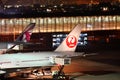 JAL Japan Airlines Jet Undergoing Flight Preparation at Haneda A