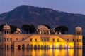 Jal Mahal Palace at night, Jal Mahal in the middle of the lake, Water Palace was built during the 18th century in the middle of Royalty Free Stock Photo