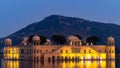 Jal Mahal Palace at night, Jal Mahal in the middle of the lake, Water Palace was built during the 18th century in the middle of Royalty Free Stock Photo