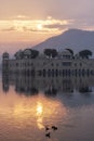 jal mahal water palace sunrise