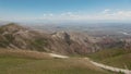 Mountains in Kyrgyzstan The Pass the Country Opens Out to the Ferghana Valley