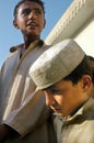 Jalalabad, Afghanistan: Muslim boys in traditional clothes
