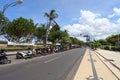 Jalan Pantai Kuta near Beachwalk Shopping Center in Kuta, Bali, Indonesia Royalty Free Stock Photo