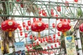 Jalan Petaling Chinatown, Kuala Lumpur, Malaysia: 31 March 2019: Entrance to the famous Petaling Street in Kuala Lumpur