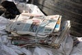 Jalandhar, Punjab India - March 03 2020: selective focused view of an Indian newspaper