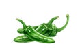 Jalapeno green chili peppers group watercolor illustration. Fresh organic whole chili pepper cook ingredient. Hot spicy vegetable.