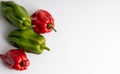 Jalapeno peppers isolated on a white background