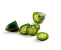 Jalapenos on white Royalty Free Stock Photo