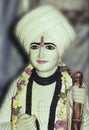 Saint Jalaram Bapa statue in a local temple in Hyderabad, Telangana, India