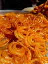 Jalebi, also known as jilapi, jilipi,