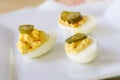 Jalepeno Deviled Eggs Royalty Free Stock Photo