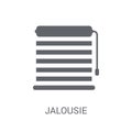 Jalousie automation icon. Trendy Jalousie automation logo concept on white background from Smarthome collection Royalty Free Stock Photo