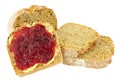 Jam And Buttered Bread Royalty Free Stock Photo