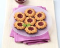 Jam cookies Royalty Free Stock Photo