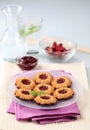 Jam cookies Royalty Free Stock Photo