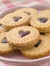 Jam and Cream Heart Biscuits