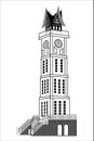 Jam Gadang Stock Vector Ilustration