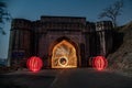 Light Painting Jaam Gate Indore Royalty Free Stock Photo