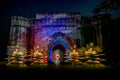 Light Painting Jaam Gate Indore Royalty Free Stock Photo