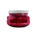 Jam jar isolated on white background with shadow Royalty Free Stock Photo