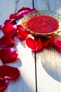 Jam made of rose petals Royalty Free Stock Photo