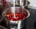 Jam making cooking Royalty Free Stock Photo