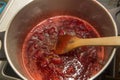 Jam making cooking Royalty Free Stock Photo