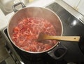 Jam making cooking Royalty Free Stock Photo