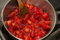 Jam making cooking Royalty Free Stock Photo