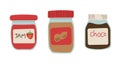 Jam, Peanut Butter and Chocolate 1 Royalty Free Stock Photo