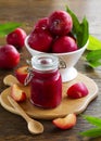 Jam from plums Royalty Free Stock Photo
