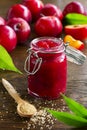 Jam from plums Royalty Free Stock Photo