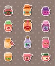 Jam stickers Royalty Free Stock Photo